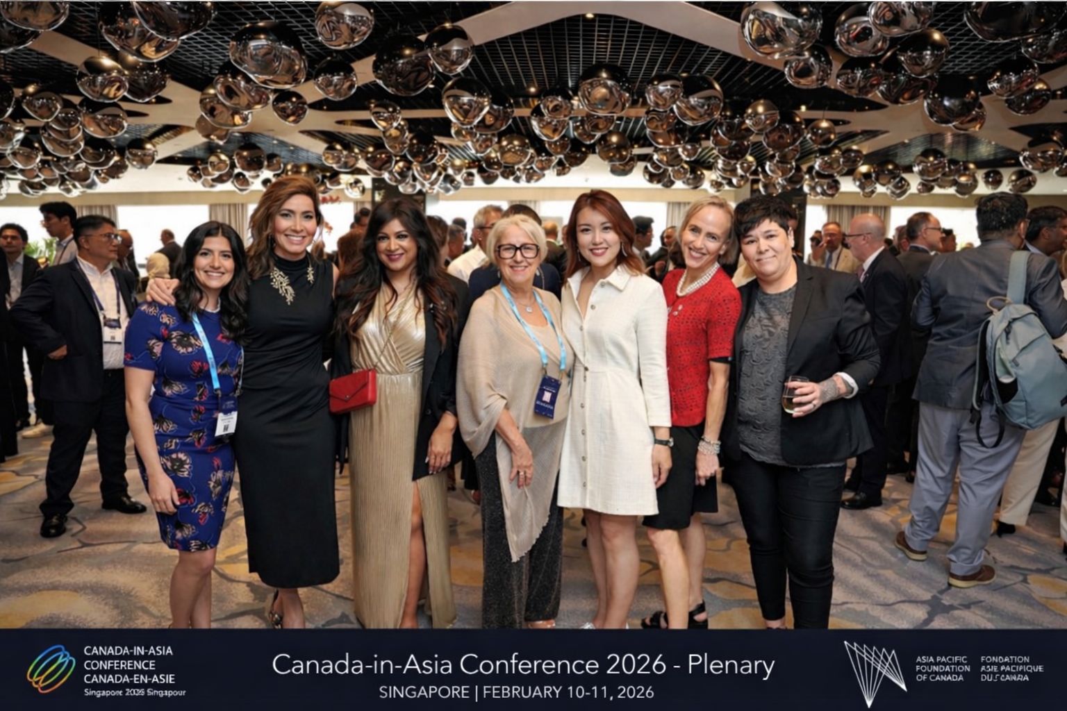 Jessica Hu with Canadian women business delegates at the Canada-in-Asia Conference 2026 in Singapore